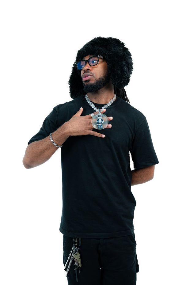 COLLIER "BEARBRICK X-MAN" (CIRCLE PENDENTIF)