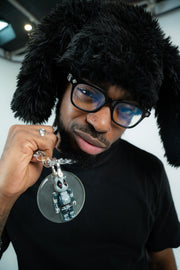 COLLIER "BEARBRICK X-MAN" (CIRCLE PENDENTIF)