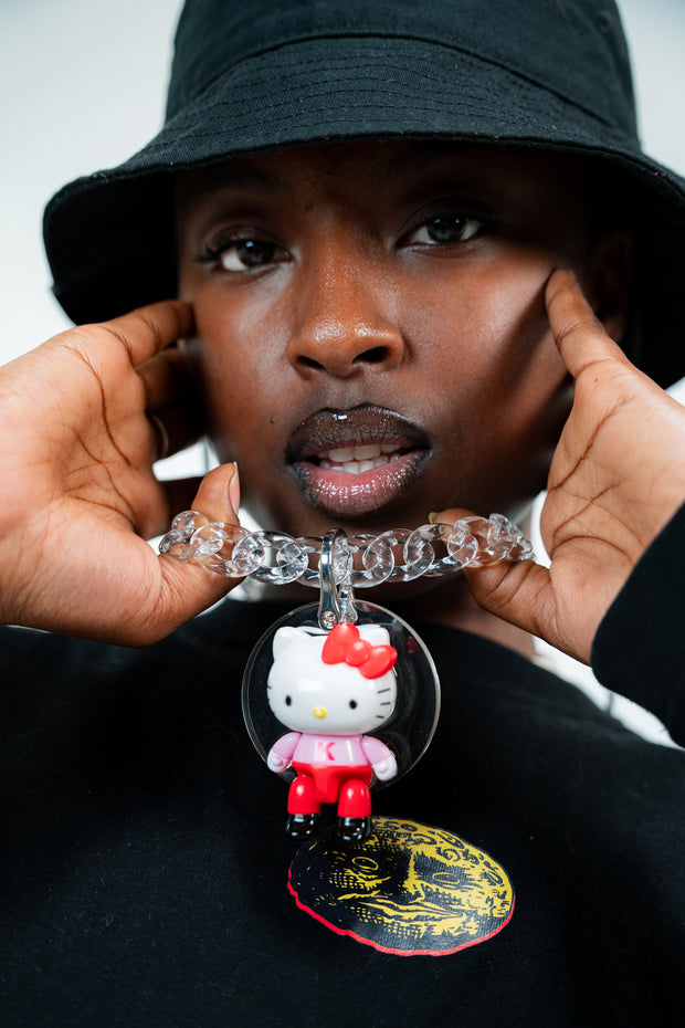 COLLIER «  HELLO KITTY » (CIRCLE PENDENTIF)