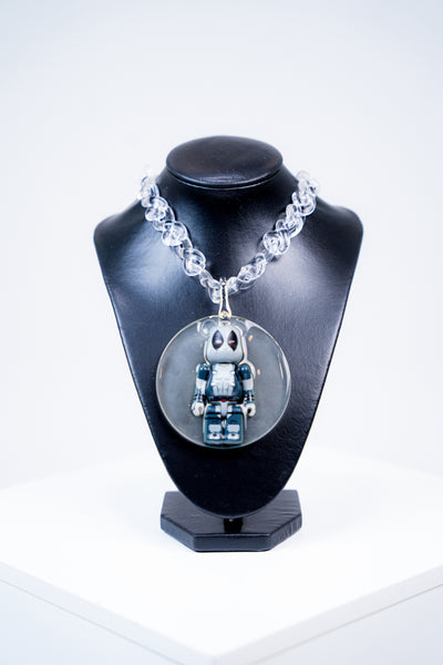 COLLIER "BEARBRICK X-MAN" (CIRCLE PENDENTIF)