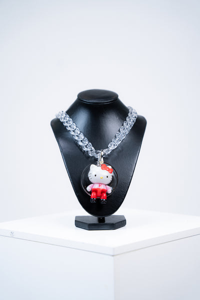COLLIER «  HELLO KITTY » (CIRCLE PENDENTIF)