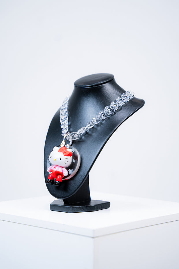 COLLIER «  HELLO KITTY » (CIRCLE PENDENTIF)