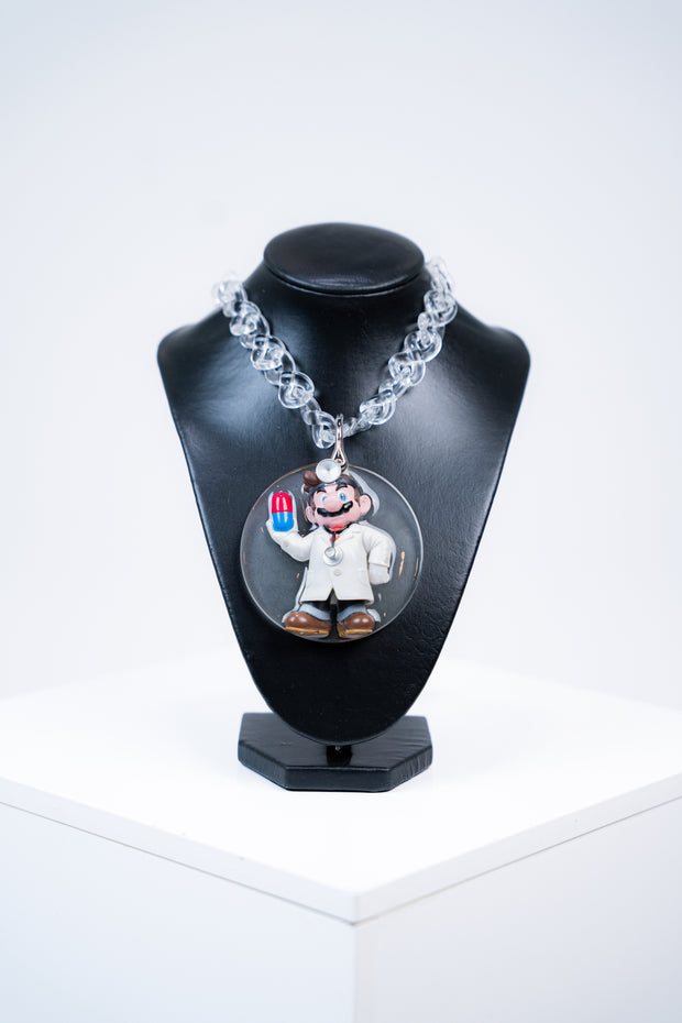 COLLIER « DOCTOR MARIO »(CIRCLE PENDENTIF)