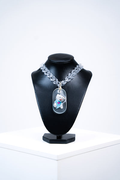 COLLIER « CUPHEAD » (OVALE PENDENTIF)