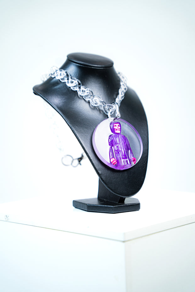 COLLIER « MISFITS THE FIEND » (CIRCLE PENDENTIF)